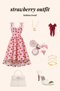 strawberry outfit fashion trend